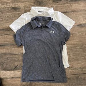 Under armor boys collard performance shirt sleeve shirts